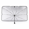 ShadeBuddy reflective windshield sunshade unfolded, showing the accordion foil design